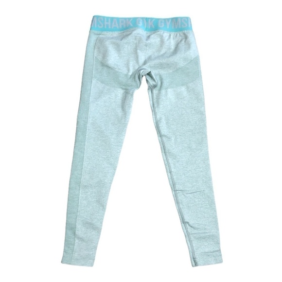 GYMSHARK Flex Leggings Women's Size Small Teal High Waist Stretchy Athletic - Picture 2 of 8